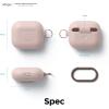 imageelago Silicone Case Compatible with AirPods 3rd Generation Case  Compatible with AirPods 3 Cover Carabiner Included Supports Wireless Charging Shock Resistant Full Protection Jean IndigoRose des Sables