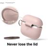 imageelago Silicone Case Compatible with AirPods 3rd Generation Case  Compatible with AirPods 3 Cover Carabiner Included Supports Wireless Charging Shock Resistant Full Protection Jean IndigoRose des Sables