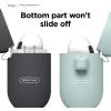 imageelago Silicone Case Compatible with AirPods 3rd Generation Case  Compatible with AirPods 3 Cover Carabiner Included Supports Wireless Charging Shock Resistant Full Protection Jean Indigomint green