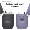 imageelago Silicone Case Compatible with AirPods 3rd Generation Case  Compatible with AirPods 3 Cover Carabiner Included Supports Wireless Charging Shock Resistant Full Protection Jean IndigoLavender Grey