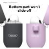 imageelago Silicone Case Compatible with AirPods 3rd Generation Case  Compatible with AirPods 3 Cover Carabiner Included Supports Wireless Charging Shock Resistant Full Protection Jean IndigoLavender