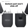 imageelago Silicone Case Compatible with AirPods 3rd Generation Case  Compatible with AirPods 3 Cover Carabiner Included Supports Wireless Charging Shock Resistant Full Protection Jean IndigoBlack