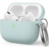imageelago Liquid Hybrid Case Compatible with AirPods Pro 2nd Generation Case Cover  Compatible with AirPods Pro 2 Case Triple Layer Protection Keychain Included Dust Resistant Shockproof WhiteMint Green