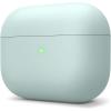 imageelago Liquid Silicone Case Compatible with AirPods Pro Case Cover  Triple Layer Protection Safeguard Design Supports Wireless Charging Visible LED Light MintMint