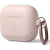 imageelago Silicone Case Compatible with AirPods 3rd Generation Case  Compatible with AirPods 3 Cover Carabiner Included Supports Wireless Charging Shock Resistant Full Protection Jean IndigoRose des Sables