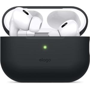imageelago Compatible with AirPods Pro 2nd Generation Case 2022 Protective Silicone Case Compatible with Apple AirPods Pro 2 Front LED Visible Supports Wireless Charging Jean IndigoBlack