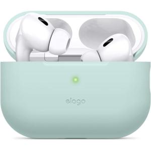 imageelago Compatible with AirPods Pro 2nd Generation Case 2022 Protective Silicone Case Compatible with Apple AirPods Pro 2 Front LED Visible Supports Wireless Charging Jean IndigoMint