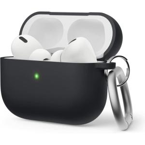 imageelago Liquid Hybrid Case Compatible with AirPods Pro 2nd Generation Case Cover  Compatible with AirPods Pro 2 Case Triple Layer Protection Keychain Included Dust Resistant Shockproof WhiteBlack