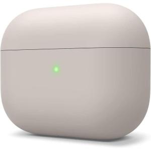imageelago Liquid Silicone Case Compatible with AirPods Pro Case Cover  Triple Layer Protection Safeguard Design Supports Wireless Charging Visible LED Light MintStone