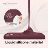 imageelago Compatible with iPhone 14 Plus Case Liquid Silicone Case Full Body Protective Cover Shockproof Slim Design AntiScratch Soft Microfiber Lining 67 inch BurgundyBurgundy