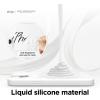 imageelago Compatible with iPhone 14 Plus Case Liquid Silicone Case Full Body Protective Cover Shockproof Slim Design AntiScratch Soft Microfiber Lining 67 inch BurgundyWhite
