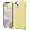 imageelago Compatible with iPhone 14 Plus Case Liquid Silicone Case Full Body Protective Cover Shockproof Slim Design AntiScratch Soft Microfiber Lining 67 inch BurgundyYellow