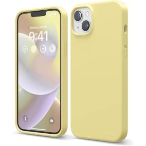 imageelago Compatible with iPhone 14 Plus Case Liquid Silicone Case Full Body Protective Cover Shockproof Slim Design AntiScratch Soft Microfiber Lining 67 inch BurgundyYellow