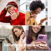 imageelago Compatible with iPhone 14 Plus Case Liquid Silicone Case Full Body Protective Cover Shockproof Slim Design AntiScratch Soft Microfiber Lining 67 inch BlackHot Pink