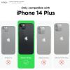 imageelago Compatible with iPhone 14 Plus Case Liquid Silicone Case Full Body Protective Cover Shockproof Slim Design AntiScratch Soft Microfiber Lining 67 inch BlackBurgundy