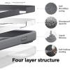 imageelago Compatible with iPhone 14 Plus Case Liquid Silicone Case Full Body Protective Cover Shockproof Slim Design AntiScratch Soft Microfiber Lining 67 inch BlackDark Grey