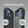 imageelago Compatible with iPhone 14 Plus Case Liquid Silicone Case Full Body Protective Cover Shockproof Slim Design AntiScratch Soft Microfiber Lining 67 inch BlackBlack