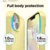 imageelago Compatible with iPhone 14 Plus Case Liquid Silicone Case Full Body Protective Cover Shockproof Slim Design AntiScratch Soft Microfiber Lining 67 inch BlackYellow