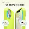 imageelago Compatible with iPhone 14 Plus Case Liquid Silicone Case Full Body Protective Cover Shockproof Slim Design AntiScratch Soft Microfiber Lining 67 inch BlackNeon Yellow