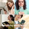 imageelago Compatible with iPhone 14 Plus Case Liquid Silicone Case Full Body Protective Cover Shockproof Slim Design AntiScratch Soft Microfiber Lining 67 inch BlackBrown