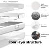 imageelago Compatible with iPhone 14 Plus Case Liquid Silicone Case Full Body Protective Cover Shockproof Slim Design AntiScratch Soft Microfiber Lining 67 inch BlackWhite