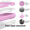 imageelago Compatible with iPhone 14 Plus Case Liquid Silicone Case Full Body Protective Cover Shockproof Slim Design AntiScratch Soft Microfiber Lining 67 inch BlackHot Pink