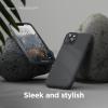 imageelago Compatible with iPhone 14 Plus Case Pebble Case Full Body Protective Cover Shockproof Special Pebble Coated Slim AntiScratch 67 inch Dark Grey