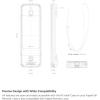 imageelago R1 Intelli Case Jean IndigoMagnet TechnologyAntiSlipLanyard IncludedHeavy Shock Absorption Compatible with Apple TV Siri Remote 1st GenerationClear White