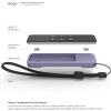 imageelago R1 Intelli Case Jean IndigoMagnet TechnologyAntiSlipLanyard IncludedHeavy Shock Absorption Compatible with Apple TV Siri Remote 1st GenerationLavender Grey