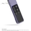 imageelago R1 Intelli Case Jean IndigoMagnet TechnologyAntiSlipLanyard IncludedHeavy Shock Absorption Compatible with Apple TV Siri Remote 1st GenerationLavender Grey