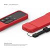 imageelago R1 Intelli Case Jean IndigoMagnet TechnologyAntiSlipLanyard IncludedHeavy Shock Absorption Compatible with Apple TV Siri Remote 1st GenerationRed
