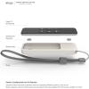 imageelago R1 Intelli Case Jean IndigoMagnet TechnologyAntiSlipLanyard IncludedHeavy Shock Absorption Compatible with Apple TV Siri Remote 1st GenerationSolid White