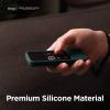 imageelago R3 Protective Case Compatible with Apple TV Siri Remote 1st Generation Red  Extra Protection Durable Silicone Lanyard Included Full AccessMidnight Green