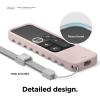 imageelago R3 Protective Case Compatible with Apple TV Siri Remote 1st Generation Red  Extra Protection Durable Silicone Lanyard Included Full AccessSand Pink