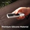imageelago R3 Protective Case Compatible with Apple TV Siri Remote 1st Generation Red  Extra Protection Durable Silicone Lanyard Included Full AccessWhite