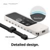 imageelago R3 Protective Case Compatible with Apple TV Siri Remote 1st Generation Red  Extra Protection Durable Silicone Lanyard Included Full AccessWhite