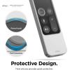 imageelago R4 Retro Apple TV Remote Case Compatible with Apple TV Siri Remote 1st Generation  Classic Controller Design NonFunctional Lanyard Included US Patent Registered RedLight Grey