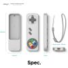 imageelago R4 Retro Apple TV Remote Case Compatible with Apple TV Siri Remote 1st Generation  Classic Controller Design NonFunctional Lanyard Included US Patent Registered RedLight Grey