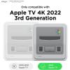 imageelago T4 Case Compatible with only Apple TV 4K 3rd Generation 2022 HD  Having IR Sensor Cutout and LED Cutout not for 2021 Models Light Grey