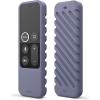 imageelago R3 Protective Case Compatible with Apple TV Siri Remote 1st Generation Red  Extra Protection Durable Silicone Lanyard Included Full AccessLavender Grey