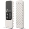 imageelago R3 Protective Case Compatible with Apple TV Siri Remote 1st Generation Red  Extra Protection Durable Silicone Lanyard Included Full AccessWhite