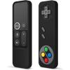 imageelago R4 Retro Apple TV Remote Case Compatible with Apple TV Siri Remote 1st Generation  Classic Controller Design NonFunctional Lanyard Included US Patent Registered RedBlack