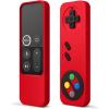 imageelago R4 Retro Apple TV Remote Case Compatible with Apple TV Siri Remote 1st Generation  Classic Controller Design NonFunctional Lanyard Included US Patent Registered RedRed