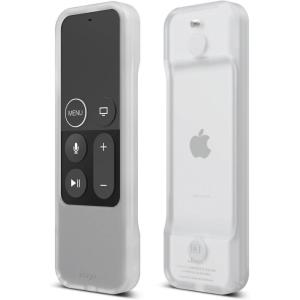 imageelago R1 Intelli Case Jean IndigoMagnet TechnologyAntiSlipLanyard IncludedHeavy Shock Absorption Compatible with Apple TV Siri Remote 1st GenerationClear White
