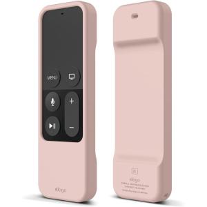 imageelago R1 Intelli Case Jean IndigoMagnet TechnologyAntiSlipLanyard IncludedHeavy Shock Absorption Compatible with Apple TV Siri Remote 1st GenerationSand Pink