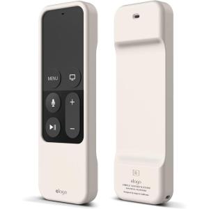 imageelago R1 Intelli Case Jean IndigoMagnet TechnologyAntiSlipLanyard IncludedHeavy Shock Absorption Compatible with Apple TV Siri Remote 1st GenerationSolid White