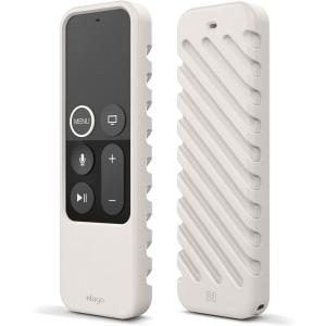 imageelago R3 Protective Case Compatible with Apple TV Siri Remote 1st Generation Red  Extra Protection Durable Silicone Lanyard Included Full AccessWhite