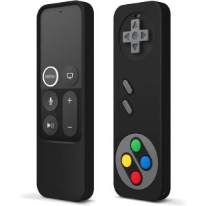 imageelago R4 Retro Apple TV Remote Case Compatible with Apple TV Siri Remote 1st Generation  Classic Controller Design NonFunctional Lanyard Included US Patent Registered RedBlack