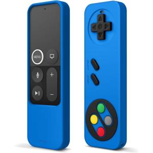imageelago R4 Retro Apple TV Remote Case Compatible with Apple TV Siri Remote 1st Generation  Classic Controller Design NonFunctional Lanyard Included US Patent Registered RedBlue