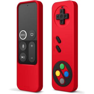 imageelago R4 Retro Apple TV Remote Case Compatible with Apple TV Siri Remote 1st Generation  Classic Controller Design NonFunctional Lanyard Included US Patent Registered RedRed